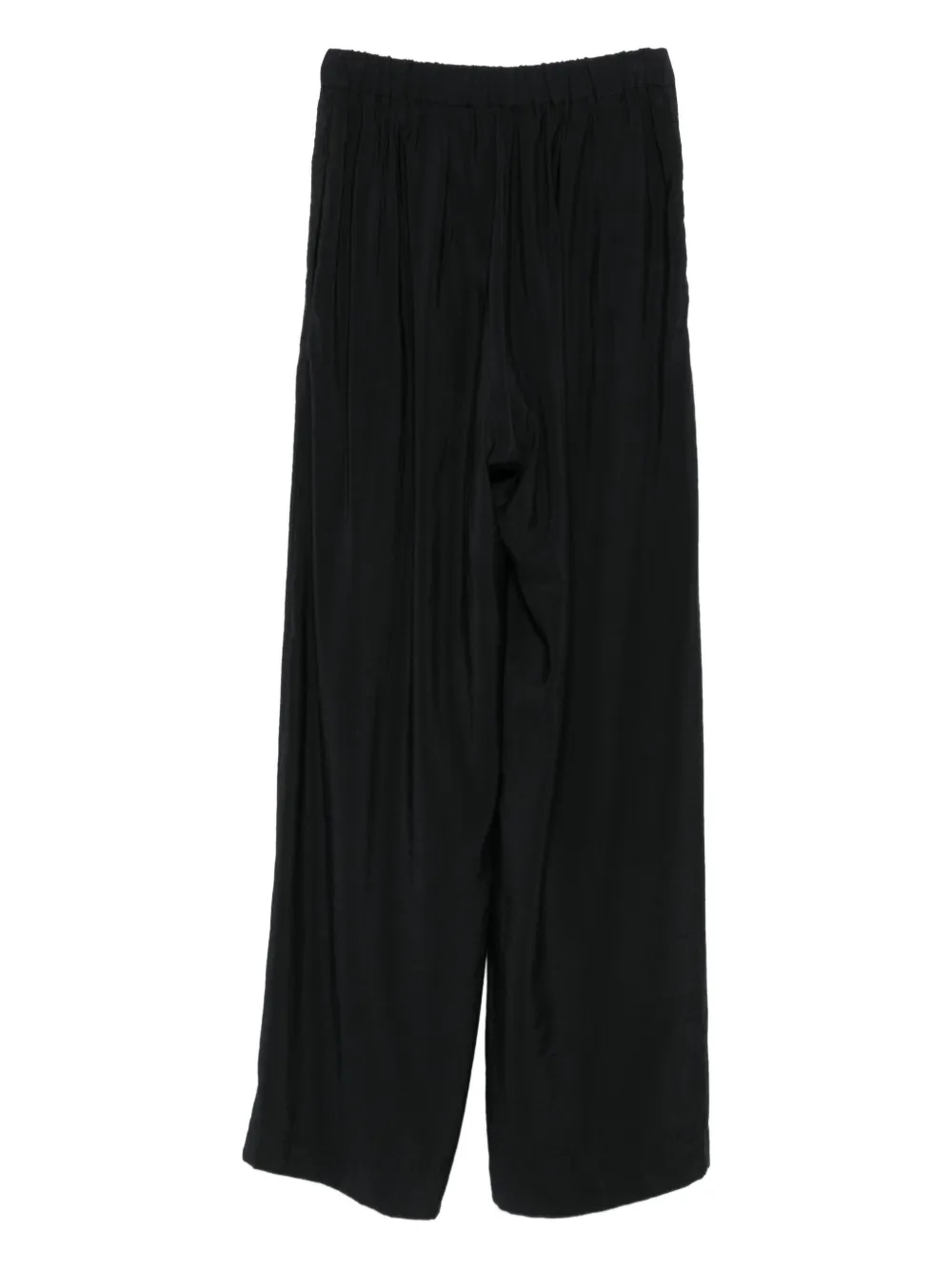 Gentry Portofino pleated elastic-waist trousers Zwart
