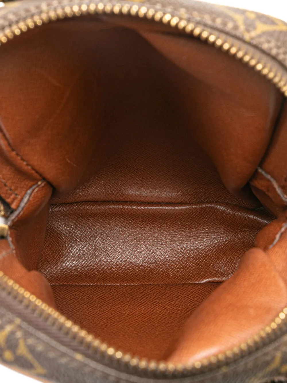 Pre-owned Louis Vuitton 1988 Monogram Mini Amazone Crossbody Bag In Brown