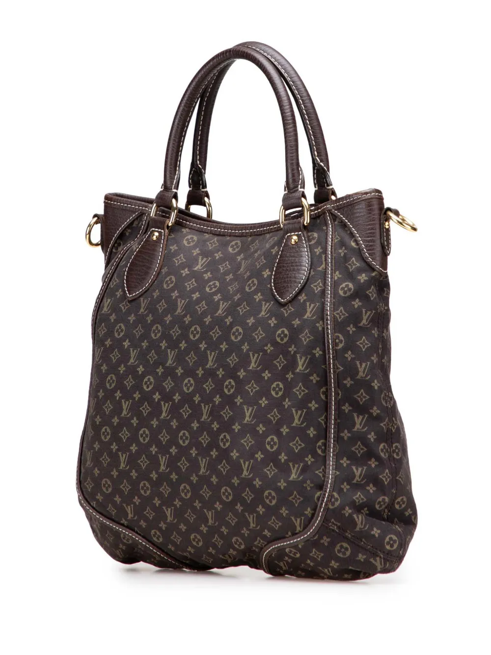 Pre-owned Louis Vuitton 2008 Monogram Mini Lin Besace Angele Satchel In Brown