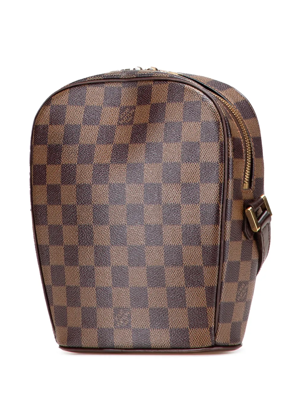 Pre-owned Louis Vuitton 2007-2025 Damier Ebene Ipanema Pm Crossbody Bag In Brown