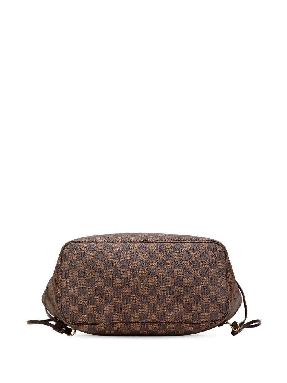 Pre-owned Louis Vuitton 2009 Damier Ebene Neverfull Mm Tote Bag In Brown