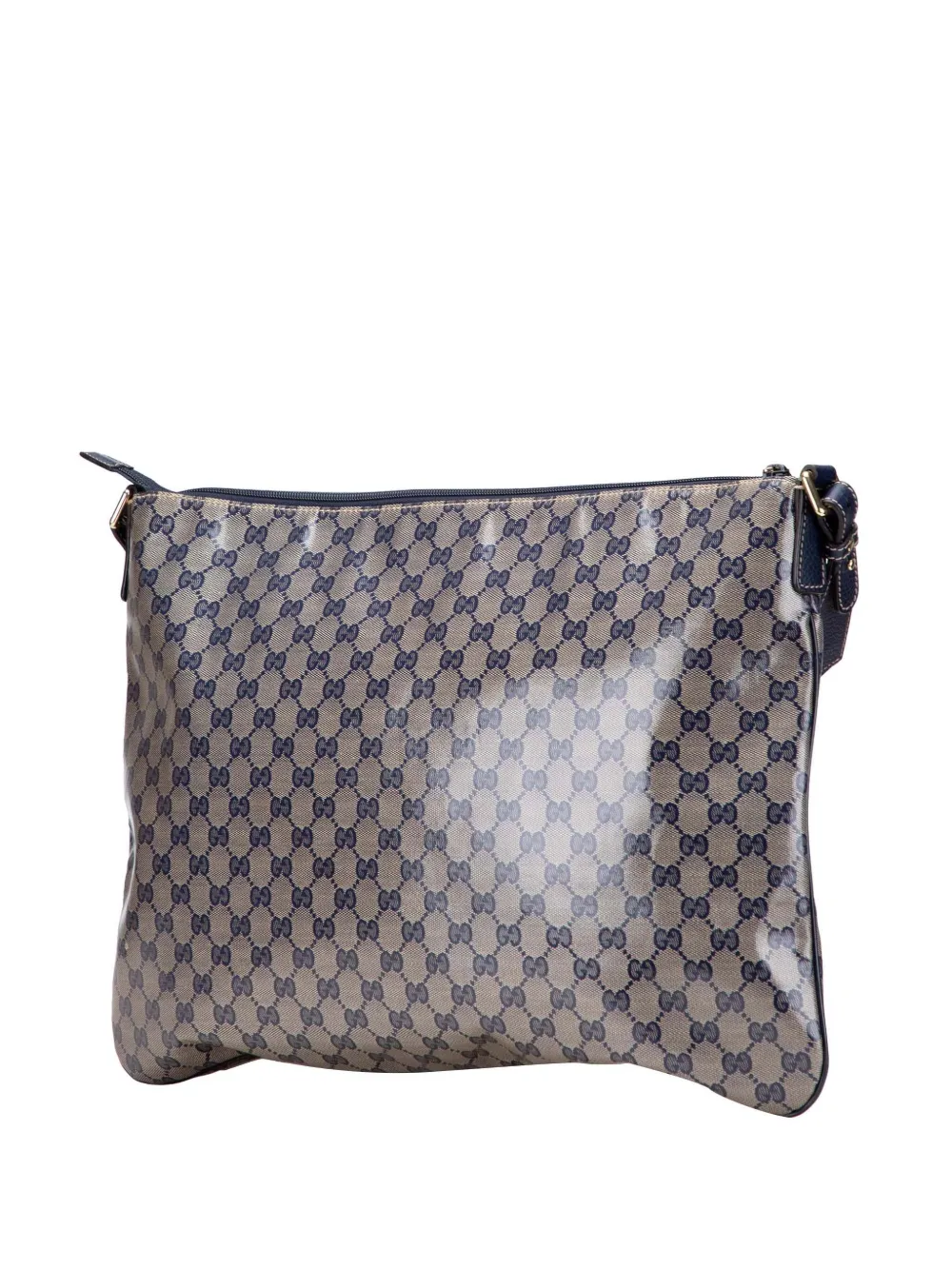 Pre-owned Gucci 2000-2015 Gg Crystal Crossbody Bag In Blue