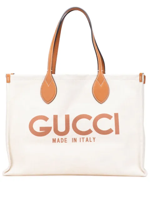 Gucci Pre-Owned tote grande cobn logo 2016-2025