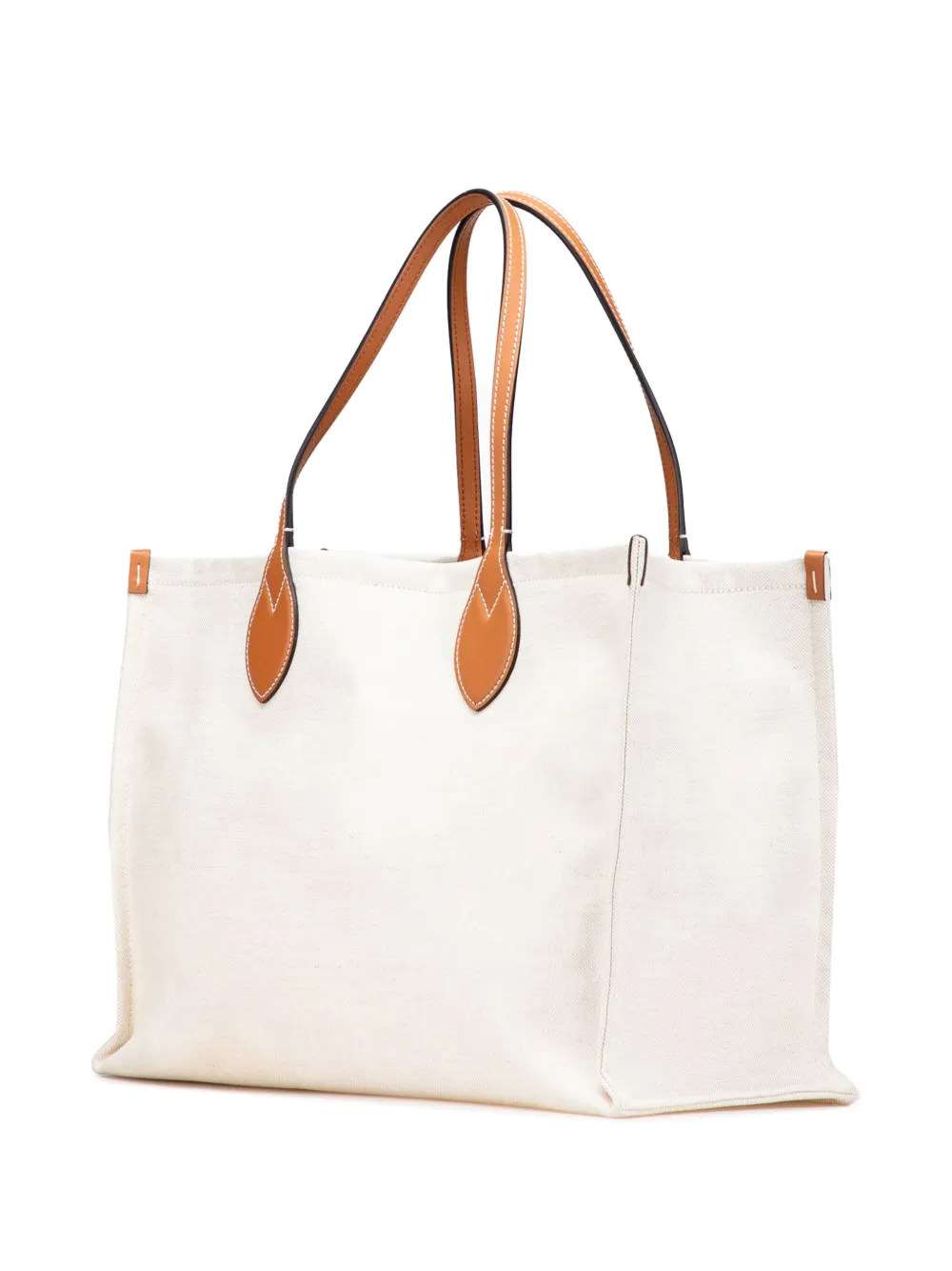 Pre-owned Gucci 2016-2025 Large Canvas Logo Tote Bag In Brown