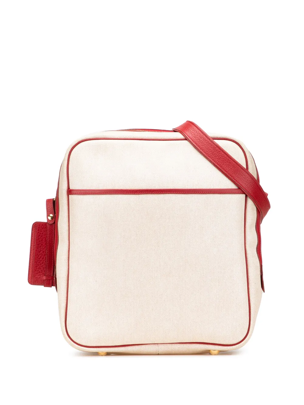 Hermès Pre-Owned 2007-2020 Toile and Clemence Victoria Messenger Bag crossbody bag - Marrone