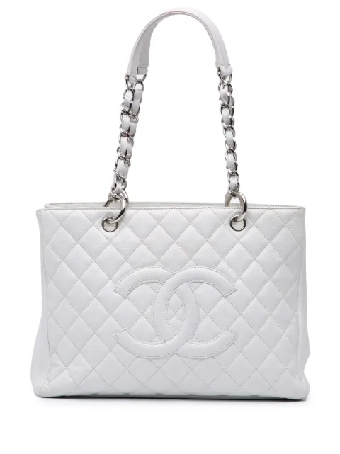 CHANEL Pre-Owned 2009-2010 Caviar Grand Shopping tote bag