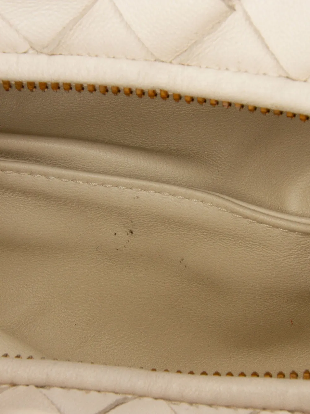 Pre-owned Bottega Veneta 2012-2025 Mini Nappa Intrecciato Jodie Hobo Bag In White