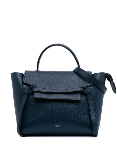 Céline Pre-Owned 2018 마이크로 그레인 카프스킨 벨트 사첼 백