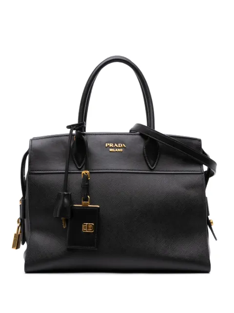Prada Pre-Owned 2000-2025 サフィアーノ＆シティカーフ エスプラナード サッチェルバッグ