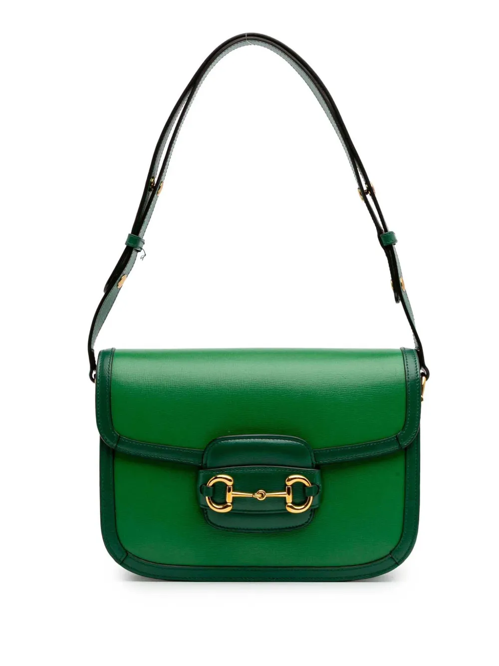 Gucci Pre-Owned 2016-2025 スモール レザー ホースビット 1955 ショルダーバッグ - グリーン Gucci Pre-Owned 2016-2025 スモール レザー ホースビット 1955 ショルダーバッグ - グリーン