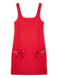 Isolda Vento Em Popa bow-pocket mini dress - Red