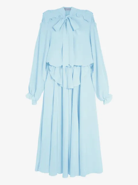 Isolda Vestido midi Dandara mangas longas