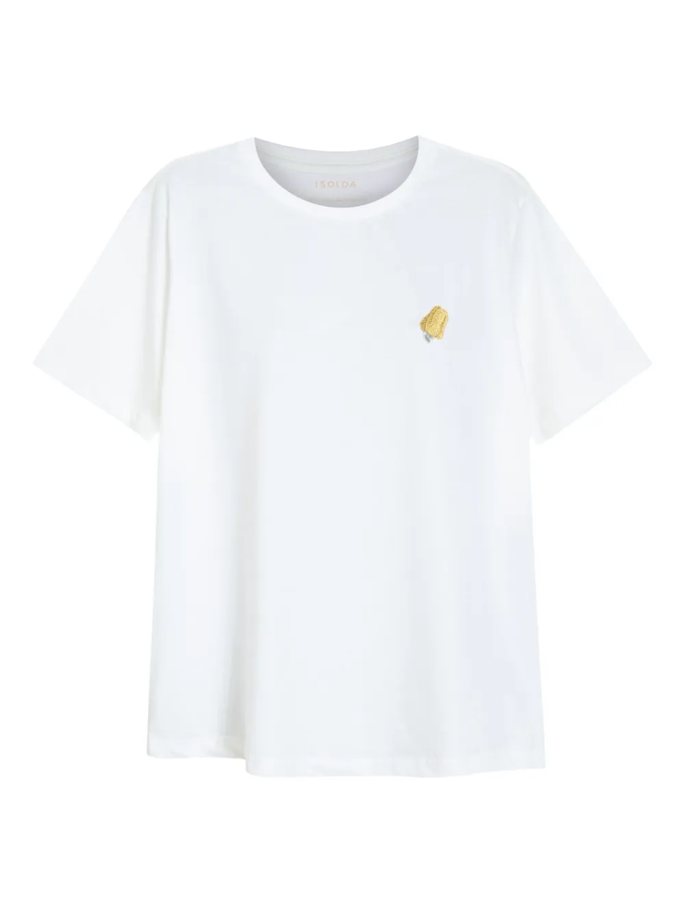 Isolda Caju embroidery T-shirt Wit