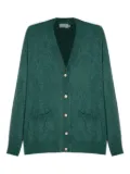 Isolda button-detailed patch-pocket cardigan - Green