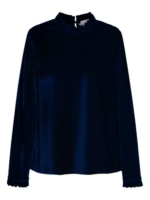Isolda Maré ruffled velvet top
