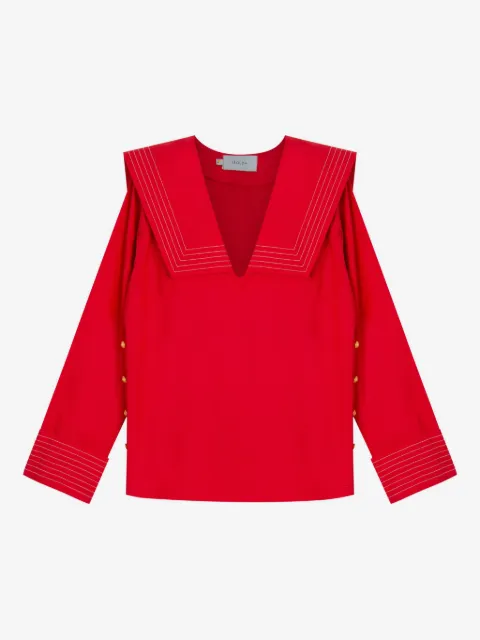 Isolda Blusa Marinheira com gola marinheiro