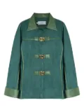 Isolda Laguna metal-clasp jacket - Green