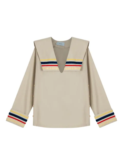 Isolda Canoa Costeira sailor-collar blouse