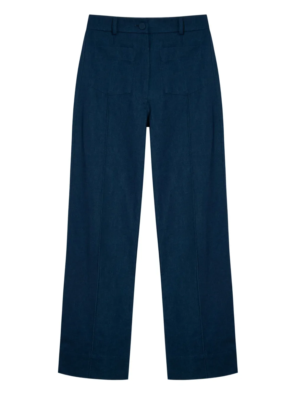 pocket-detail straight trousers