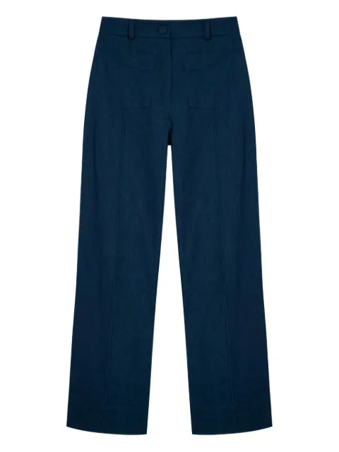 Isolda pocket-detail straight trousers