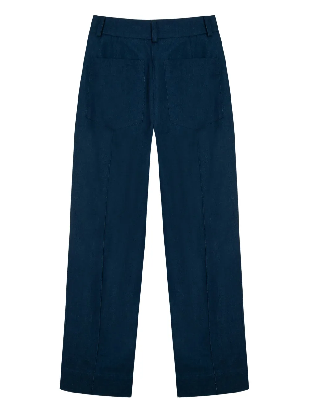 Isolda Straight broek met zakdetail - Blauw