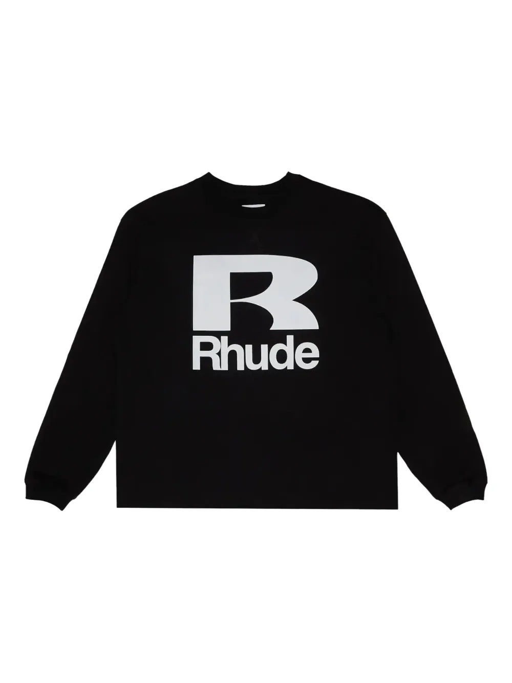 RHUDE Trui met logoprint Zwart
