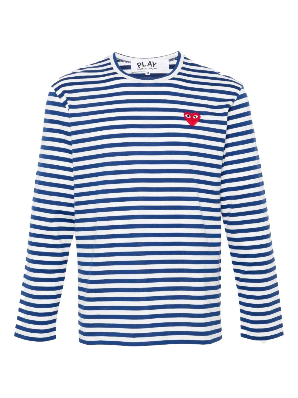 Comme Des Garçons Play Gestreept T-shirt Blauw