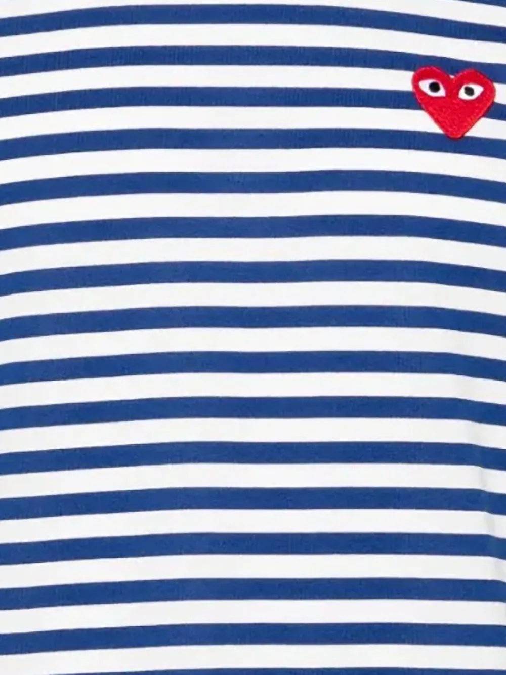 Comme Des Garçons Play Gestreept T-shirt - Blauw