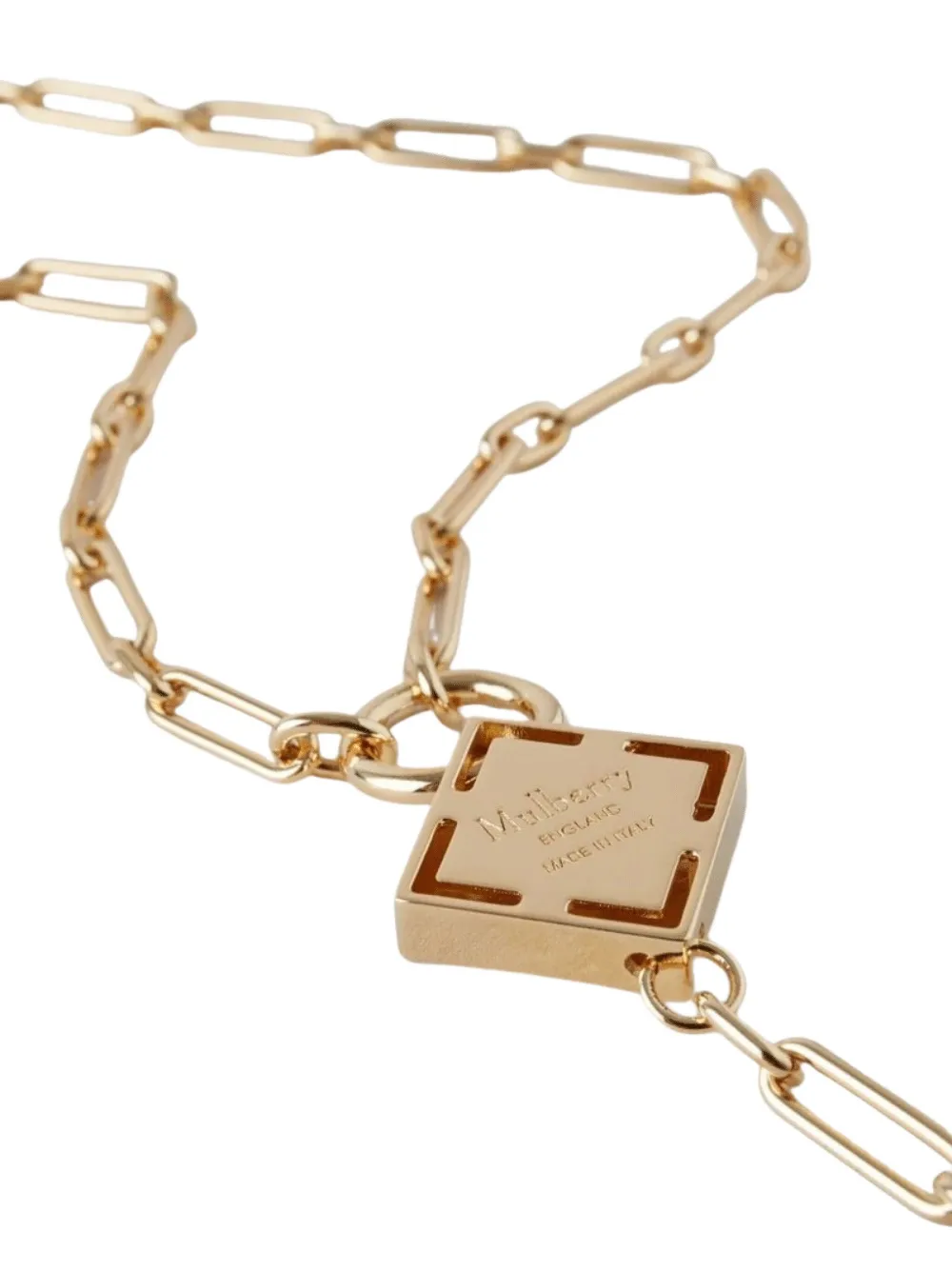 Mulberry Iris halsketting met parelmoer - Goud