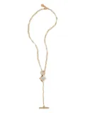 Mulberry Iris mother-of-pearl necklace - Gold