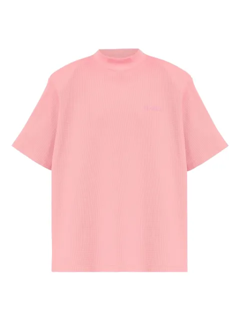 The Attico embroidered-logo T-shirt