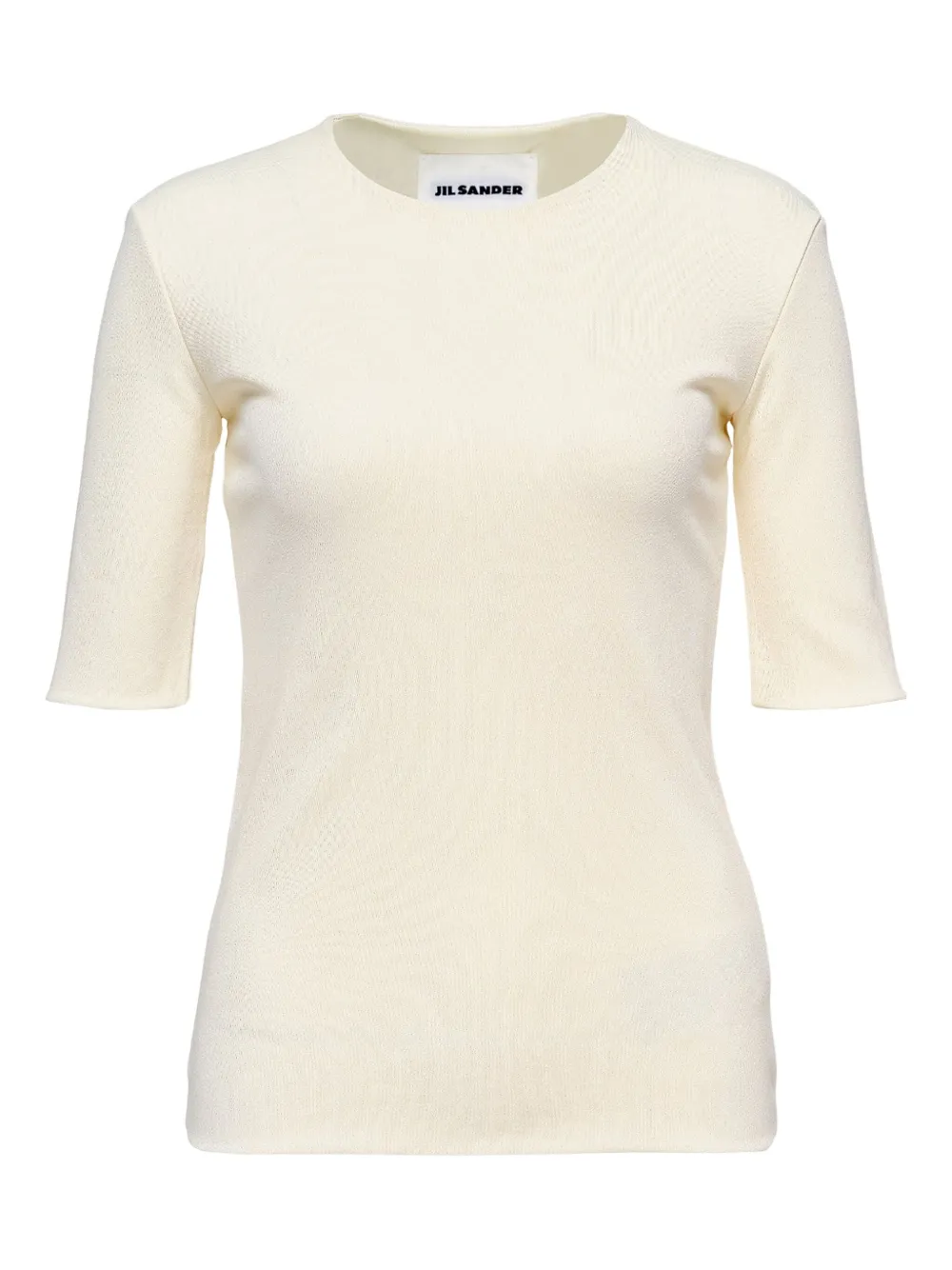 Jil Sander ribbed crew-neck T-shirt Wit