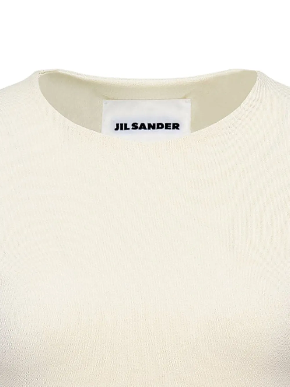 Jil Sander ribbed crew-neck T-shirt Wit