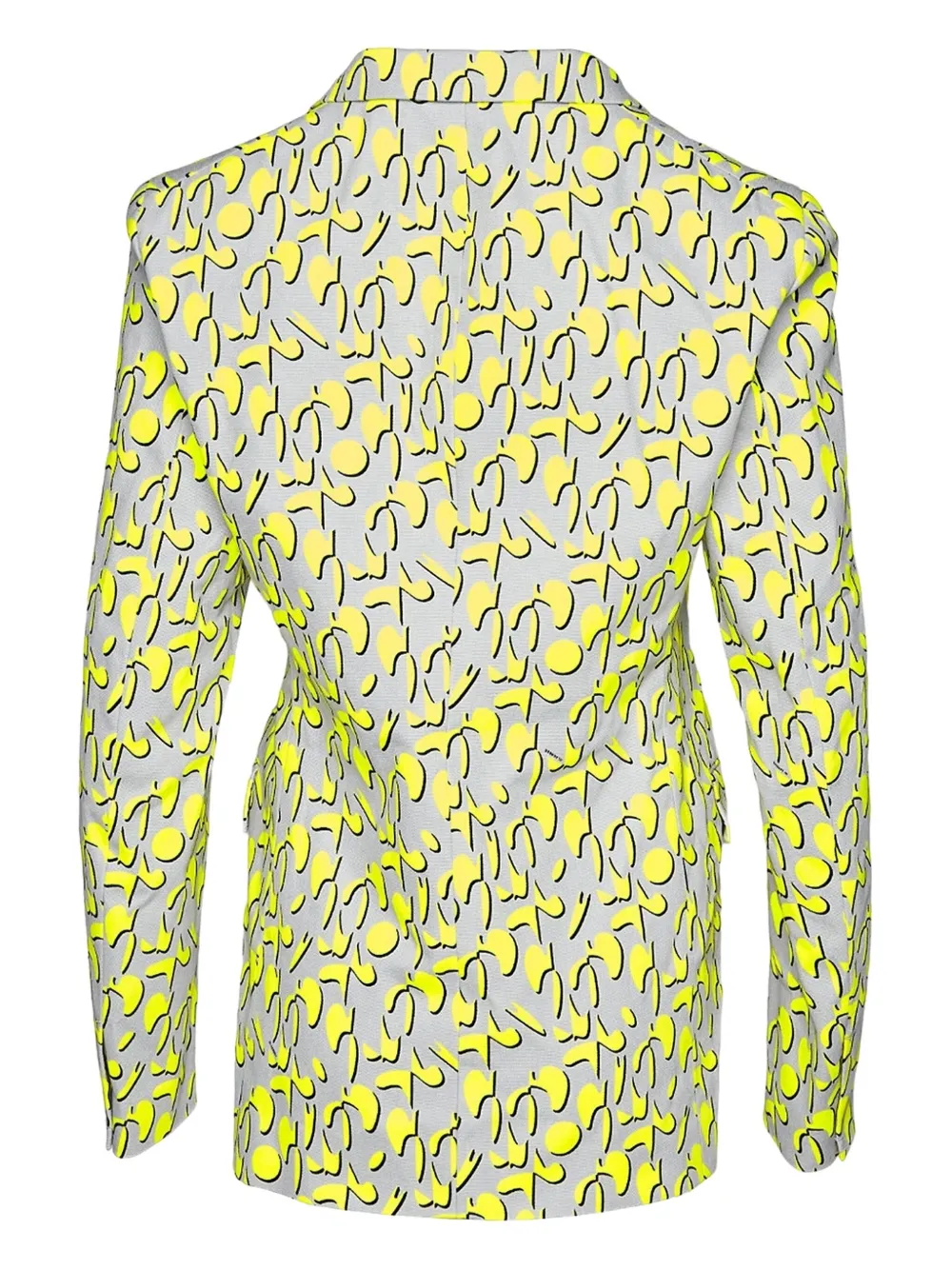 Jil Sander geometric-print blazer Geel