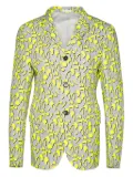 Jil Sander geometric-print blazer - Yellow