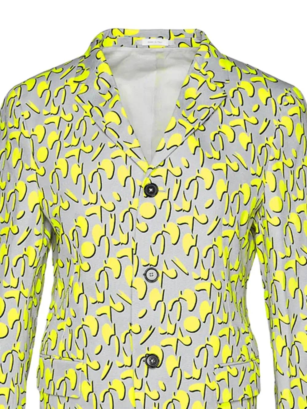 Jil Sander geometric-print blazer Geel