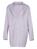 Jil Sander three-button patch-pocket coat - Purple