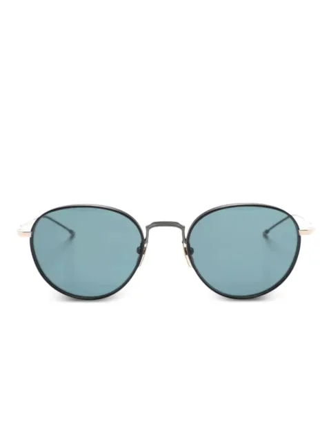 Thom Browne Eyewear نظارة شمس تيتانيوم بإطار مستدير