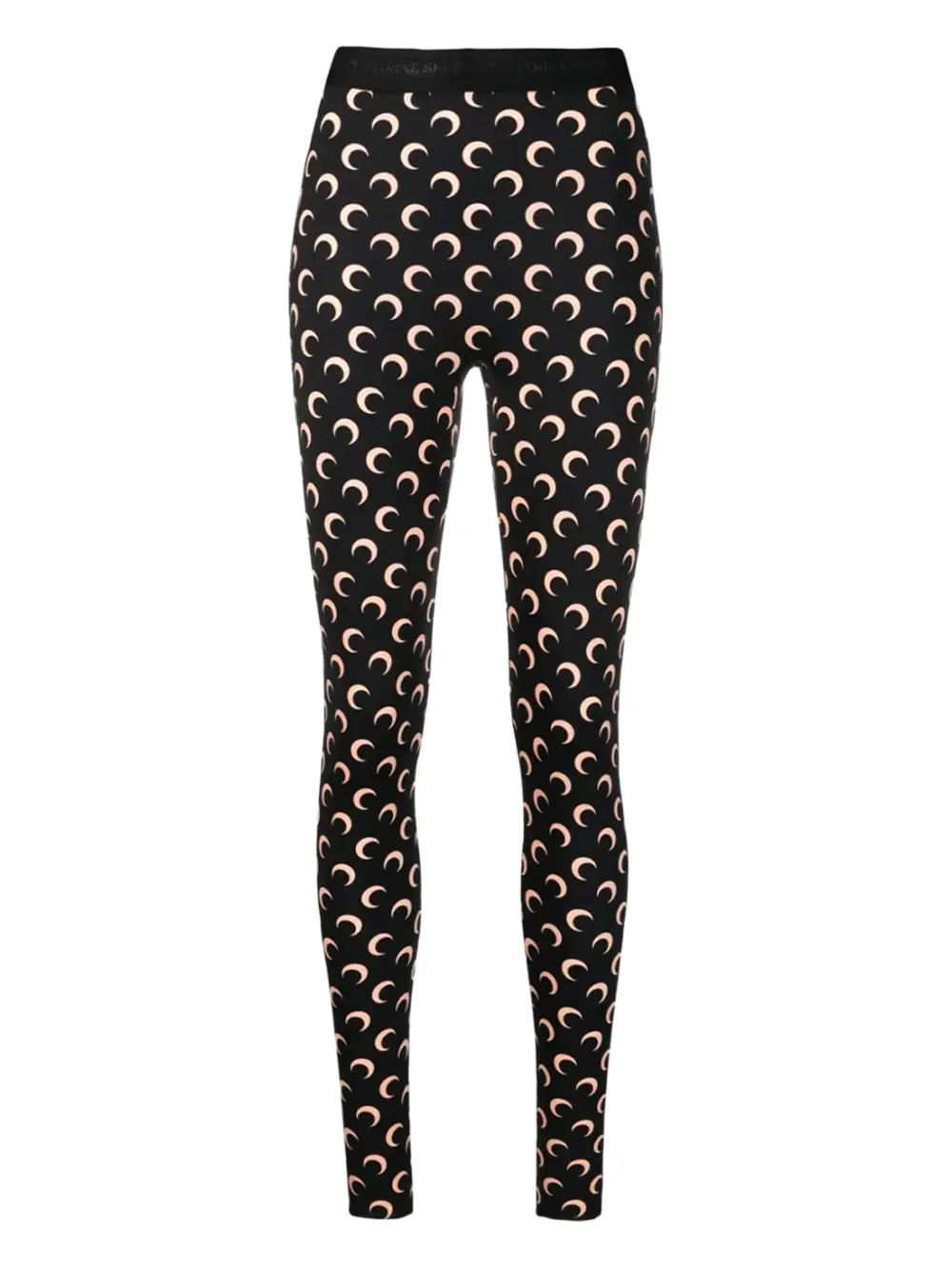 Marine Serre Legging met print Zwart