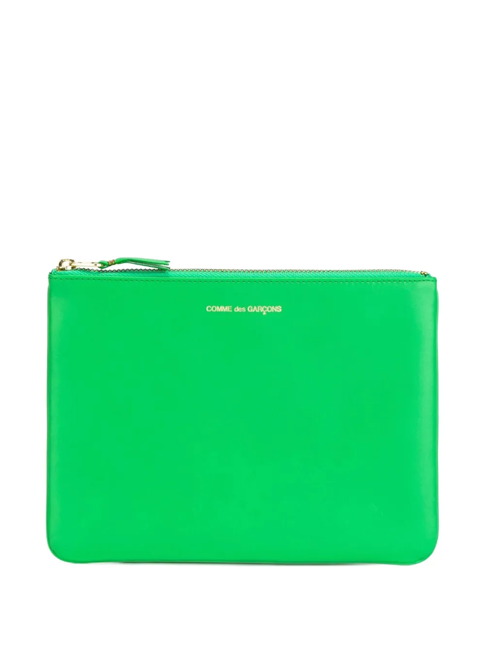 Comme Des Garçons Wallet Clutch met logodetail Groen