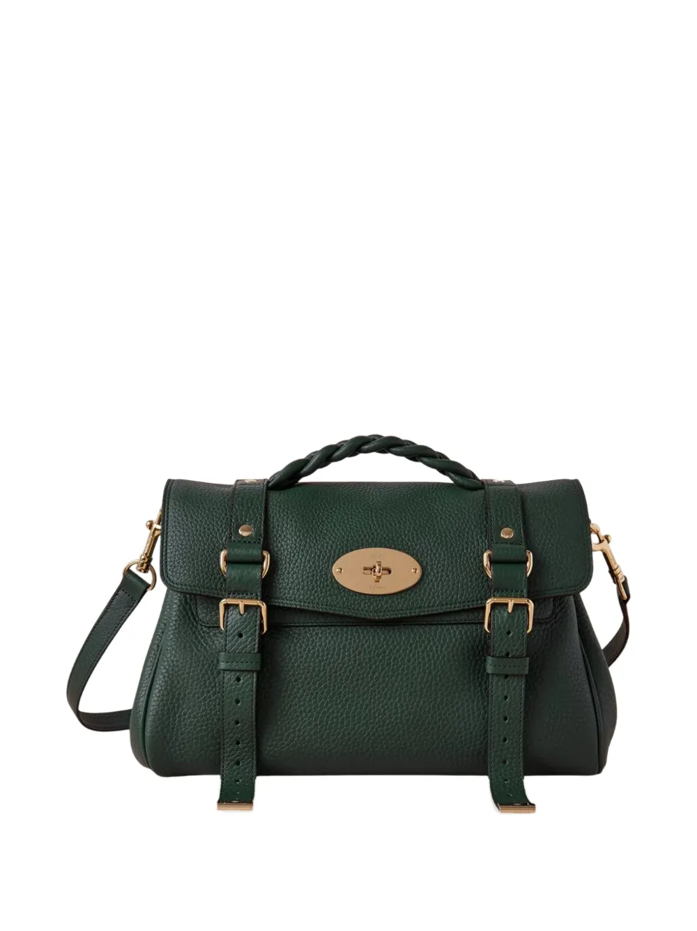 Mulberry Alexa braided-handle shoulder bag Groen