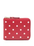 Comme Des Garçons Wallet polka-dot print wallet - Red