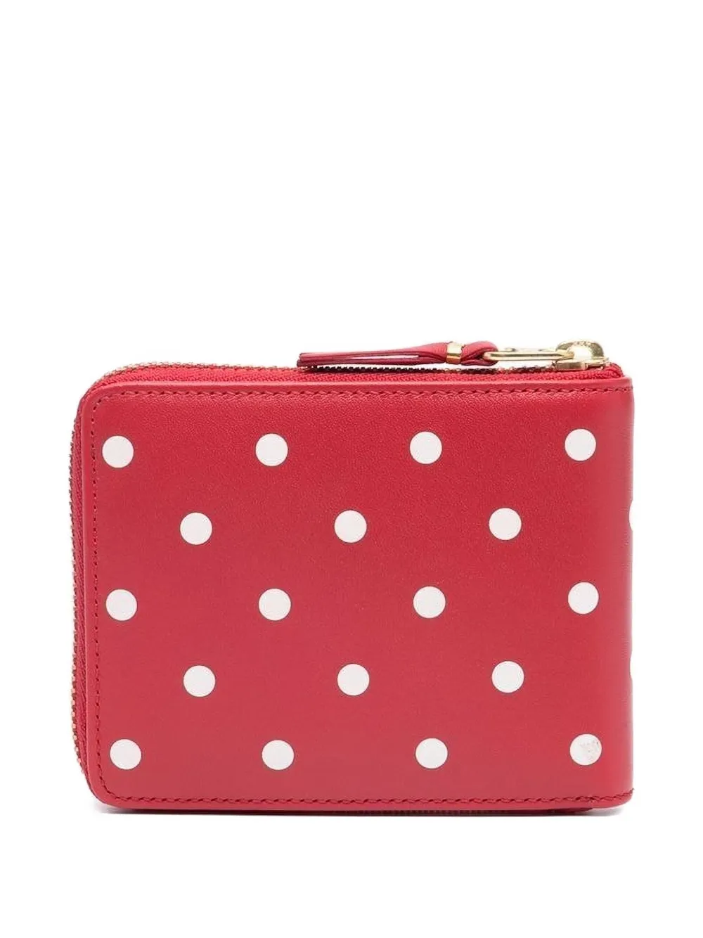 Comme Des Garçons Wallet Portemonnee met stippen Rood