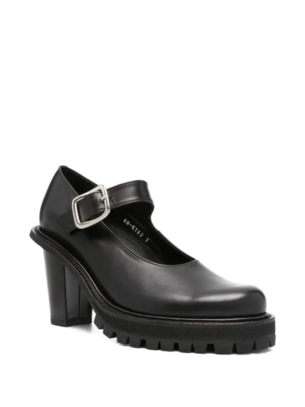 Comme Des Garçons Buckle-strap Pumps In Black