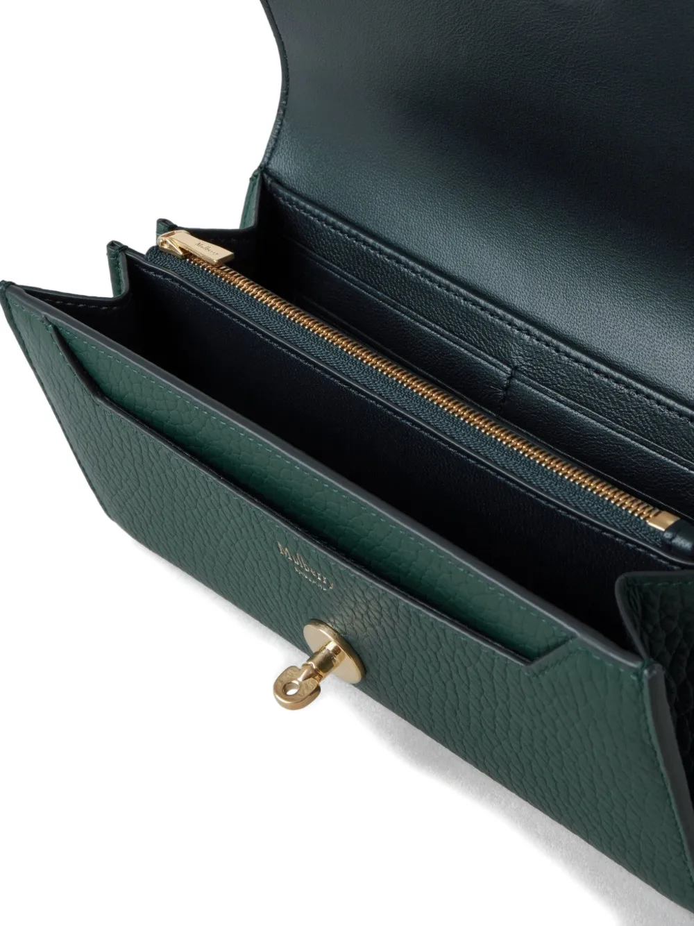 Mulberry Darley leather wallet Groen