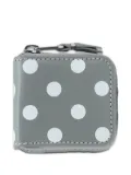 Comme Des Garçons Wallet Leather Line Coin polka-dot pouch - Grey