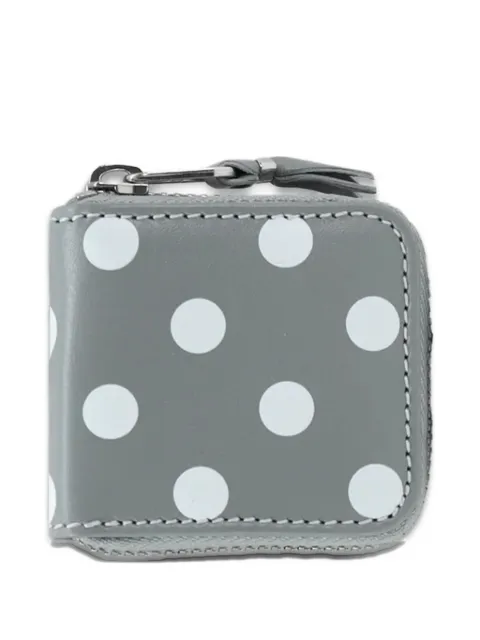Comme Des Garçons Wallet Leather Line Coin polka-dot pouch