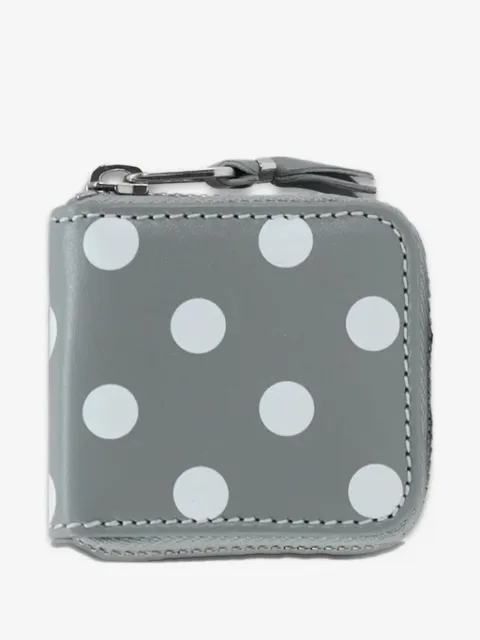 Comme Des Garçons Wallet Leather Line Coin polka-dot pouch