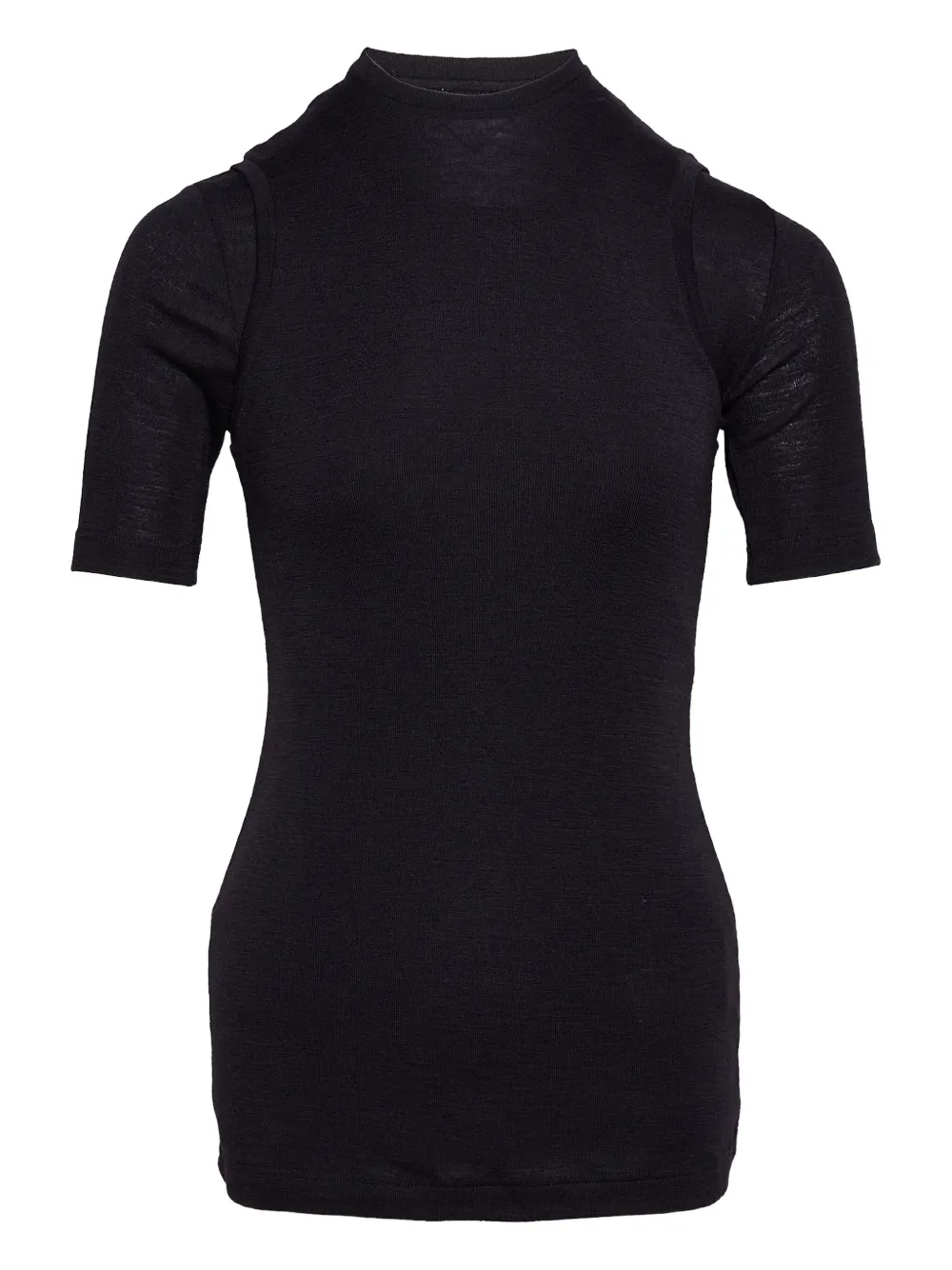 Jil Sander Top met korte mouwen Zwart
