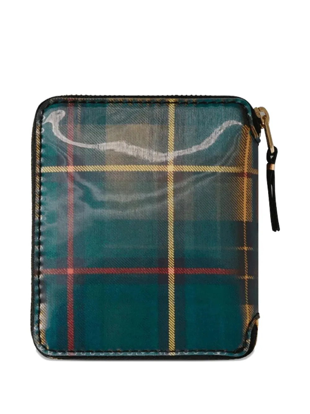 Comme Des Garçons Wallet Geruite portemonnee Groen